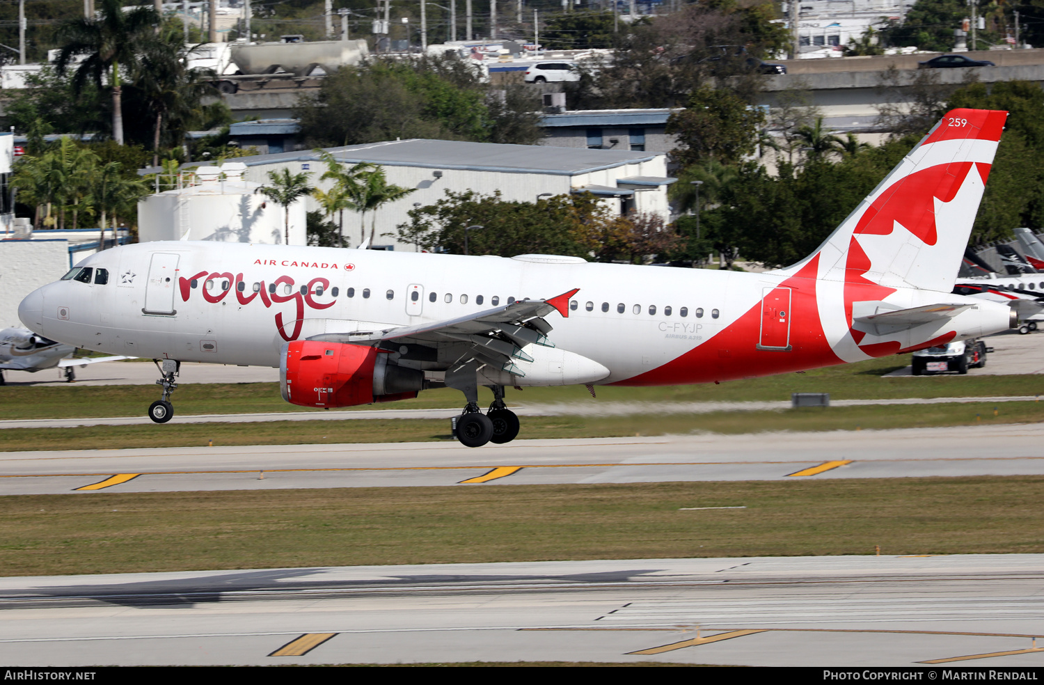 Aircraft Photo of C-FYJP | Airbus A319-114 | Air Canada Rouge | AirHistory.net #659479