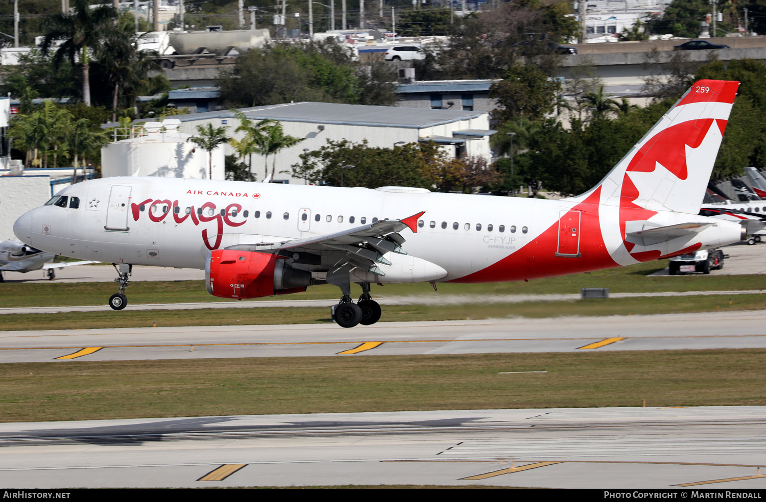 Aircraft Photo of C-FYJP | Airbus A319-114 | Air Canada Rouge | AirHistory.net #659479