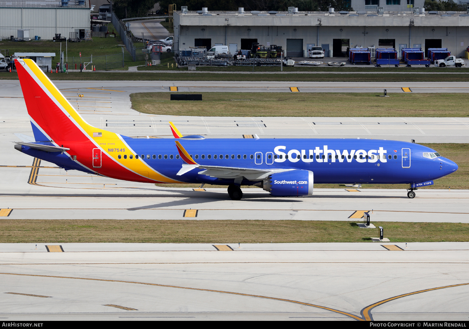 Aircraft Photo of N8754S | Boeing 737-8 Max 8 | Southwest Airlines | AirHistory.net #659503