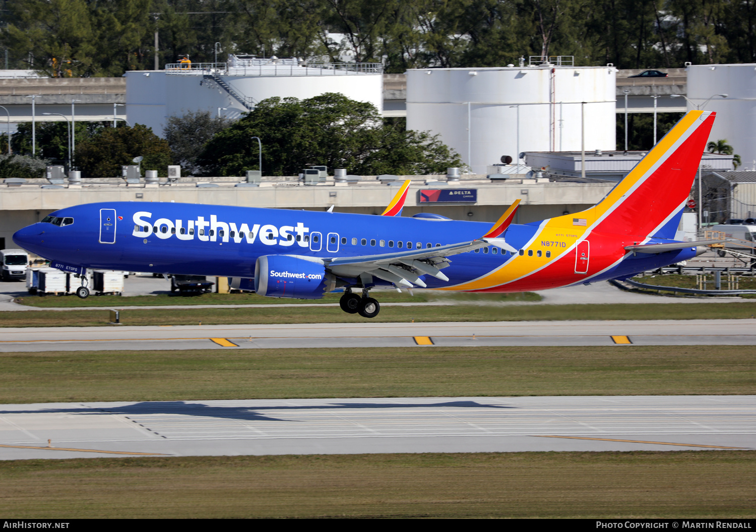 Aircraft Photo of N8771D | Boeing 737-8 Max 8 | Southwest Airlines | AirHistory.net #659523