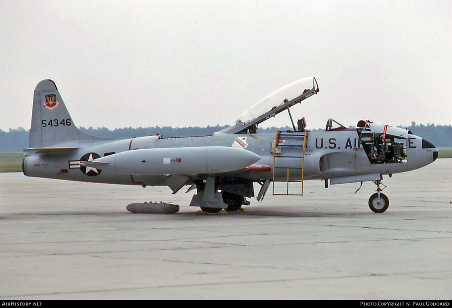Aircraft Photo of 55-4346 / 54346 | Lockheed T-33A | USA - Air Force | AirHistory.net #659546