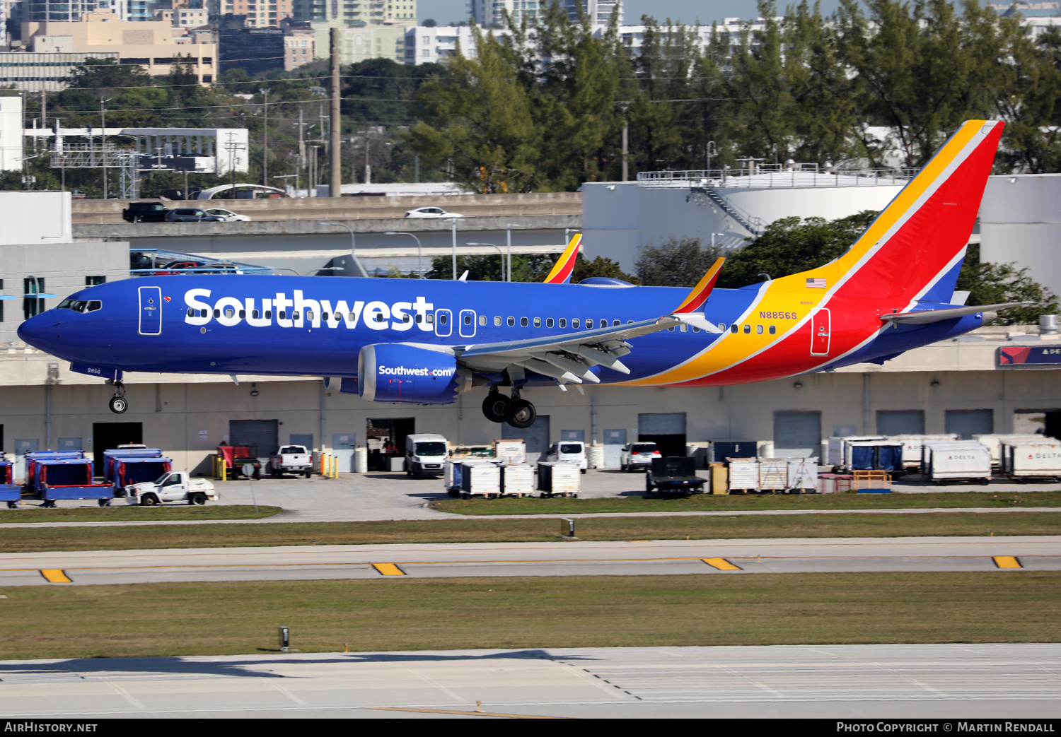 Aircraft Photo of N8856S | Boeing 737-8 Max 8 | Southwest Airlines | AirHistory.net #659550