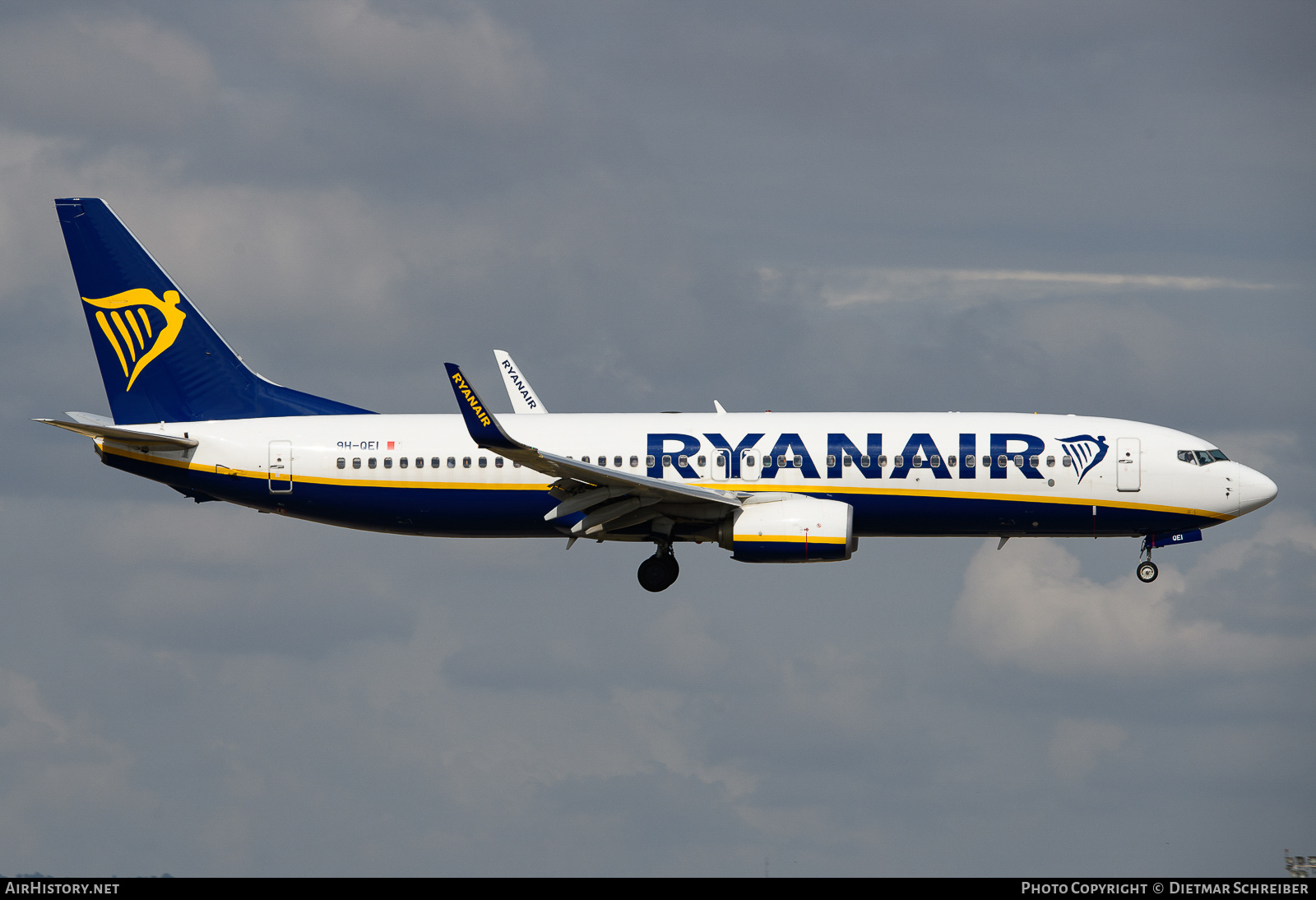 Aircraft Photo of 9H-QEI | Boeing 737-8AS | Ryanair | AirHistory.net #659586