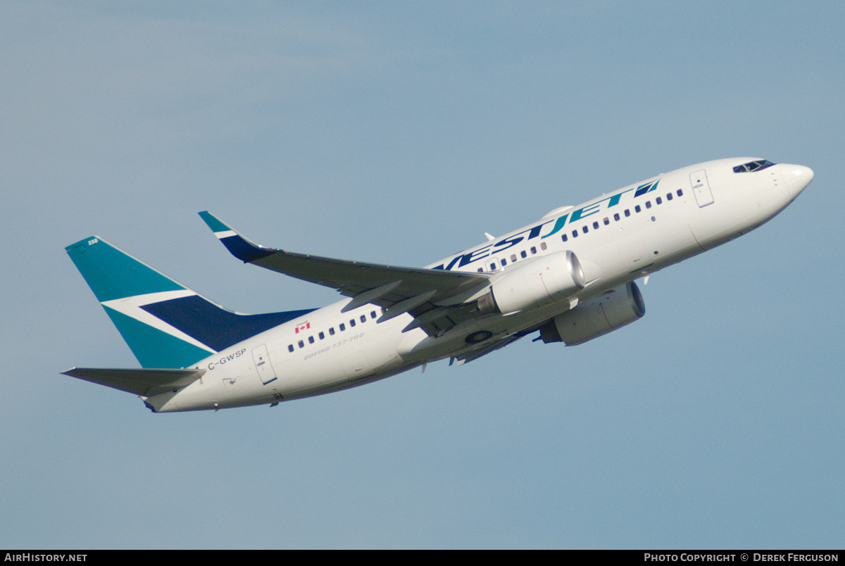 Aircraft Photo of C-GWSP | Boeing 737-7CT | WestJet | AirHistory.net #659630