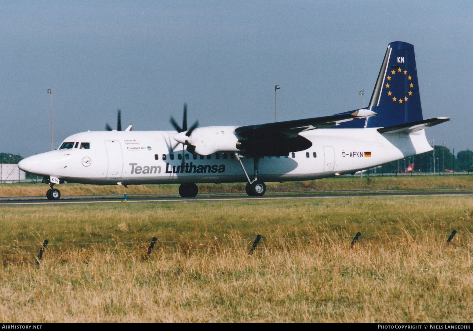 Aircraft Photo of D-AFKN | Fokker 50 | Team Lufthansa | AirHistory.net #659793