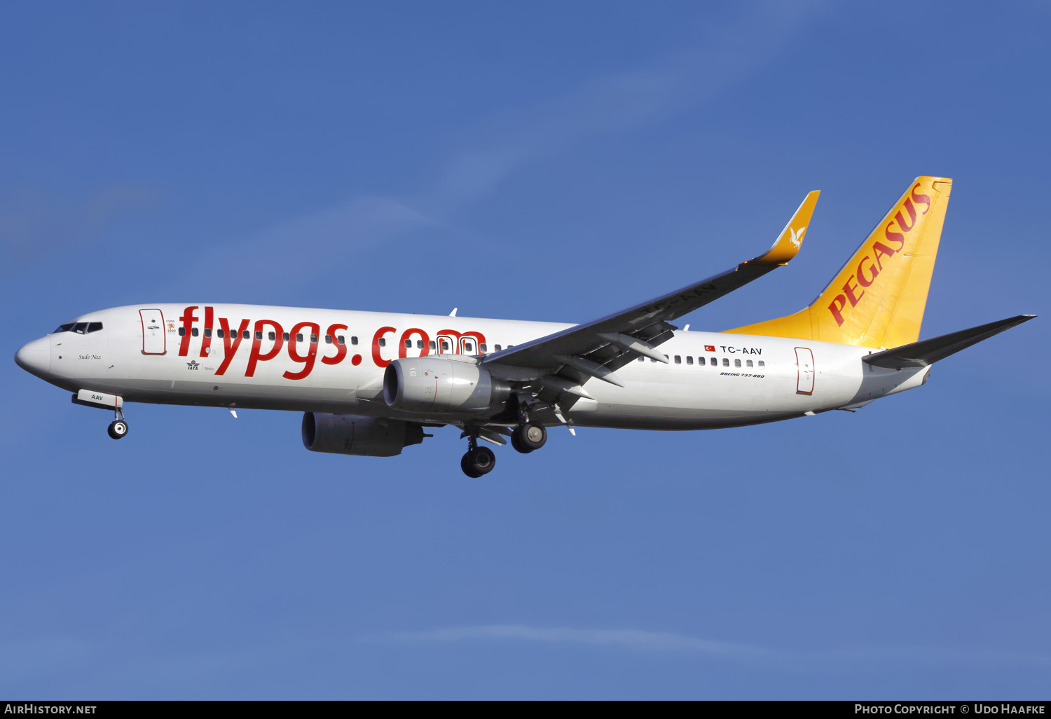 Aircraft Photo of TC-AAV | Boeing 737-82R | Pegasus Airlines | AirHistory.net #659820