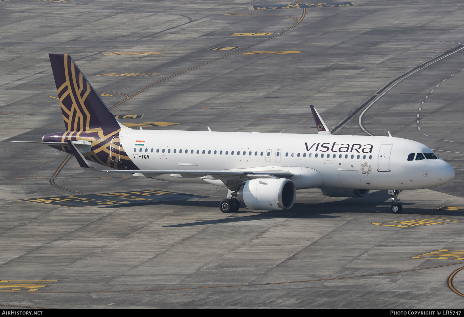 Aircraft Photo of VT-TQV | Airbus A320-251N | Vistara | AirHistory.net #659859