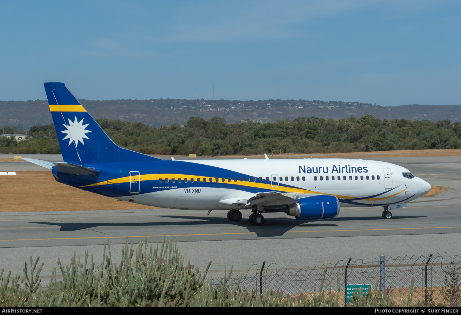 Aircraft Photo of VH-XNU | Boeing 737-319 | Nauru Airlines | AirHistory.net #659862