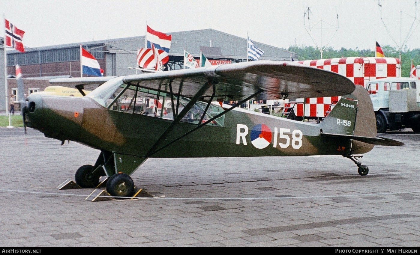 Aircraft Photo of R-158 / 54-2448 | Piper L-21B Super Cub | Netherlands - Air Force | AirHistory.net #659902