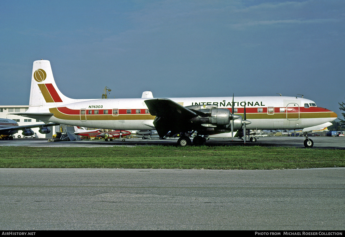 Aircraft Photo of N74303 | Douglas DC-7C | Club International | AirHistory.net #659920