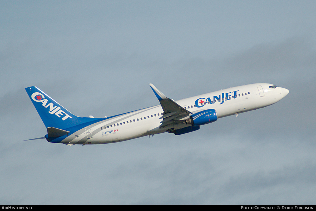 Aircraft Photo of C-FYQO | Boeing 737-8AS | CanJet Airlines | AirHistory.net #659936