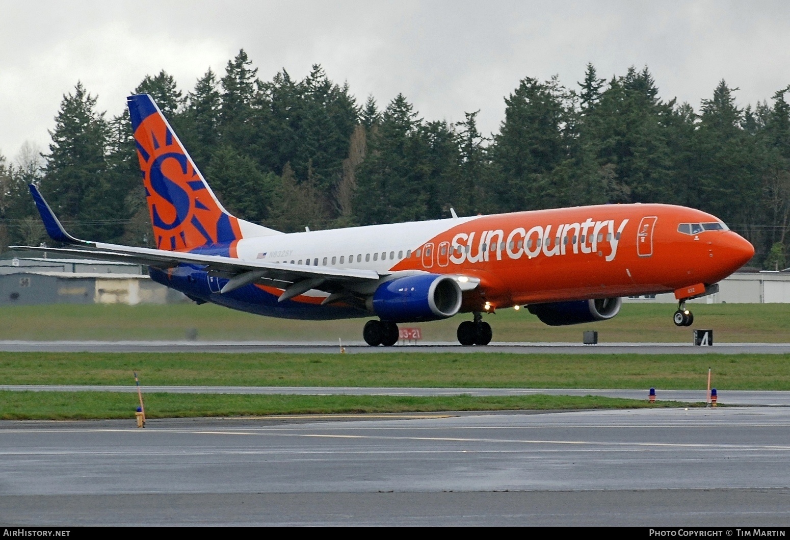 Aircraft Photo of N832SY | Boeing 737-8KN | Sun Country Airlines | AirHistory.net #659939