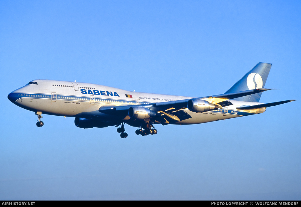 Aircraft Photo of OO-SGC | Boeing 747-329M | Sabena | AirHistory.net #659958