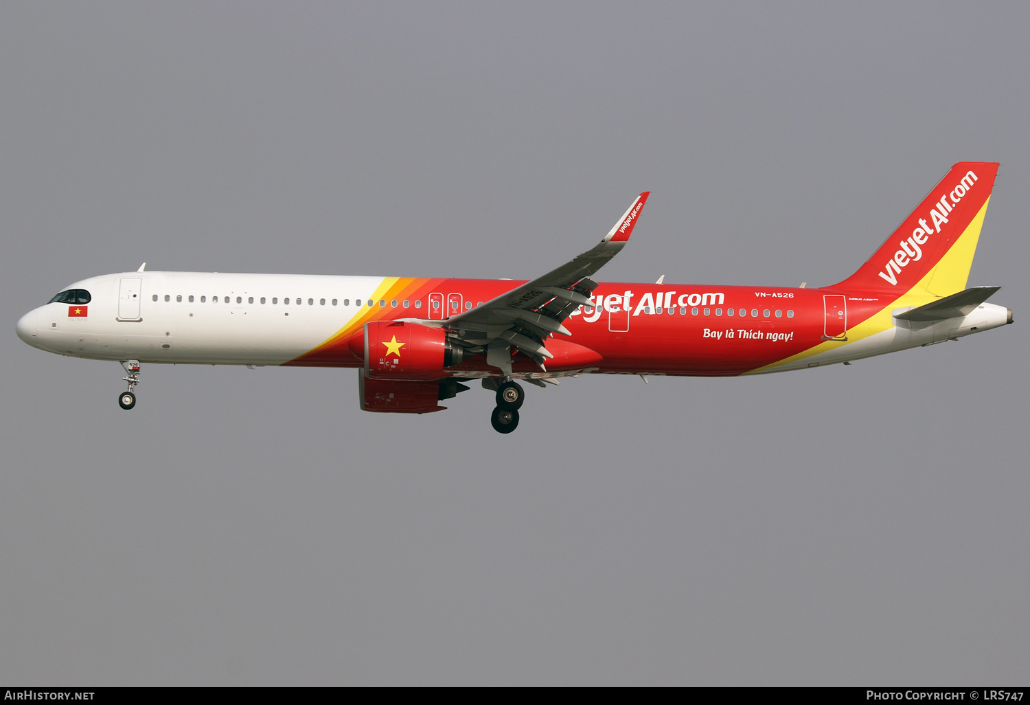 Aircraft Photo of VN-A526 | Airbus A321-271NX | VietJet Air | AirHistory.net #659984