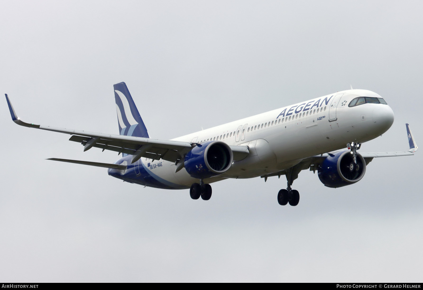 Aircraft Photo of SX-NAE | Airbus A321-271NX | Aegean Airlines | AirHistory.net #659989