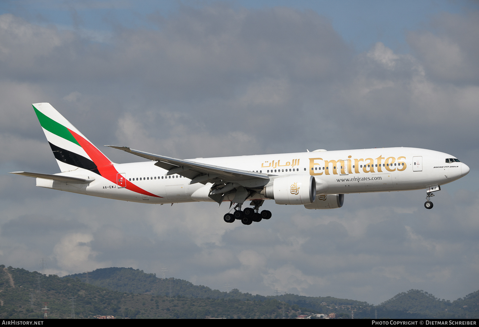 Aircraft Photo of A6-EWJ | Boeing 777-21H/LR | Emirates | AirHistory.net #660048