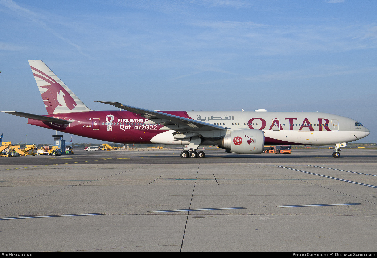 Aircraft Photo of A7-BBI | Boeing 777-2DZ/LR | Qatar Airways | AirHistory.net #660061