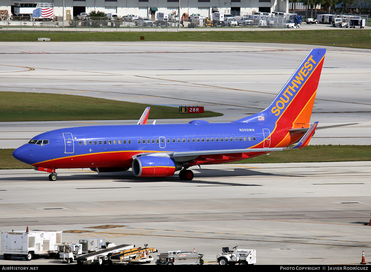 Aircraft Photo of N269WN | Boeing 737-7H4 | Southwest Airlines | AirHistory.net #660071