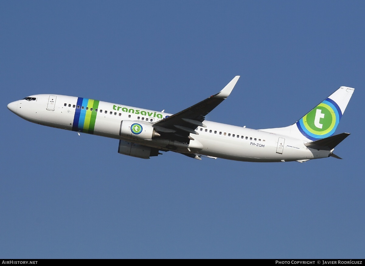 Aircraft Photo of PH-ZOM | Boeing 737-8HX | Transavia | AirHistory.net #660079