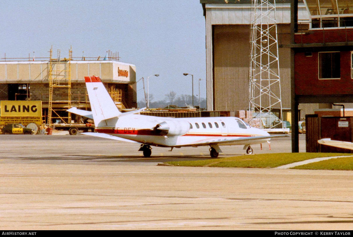 Aircraft Photo of SE-DEV | Cessna 550 Citation II | AirHistory.net #660081