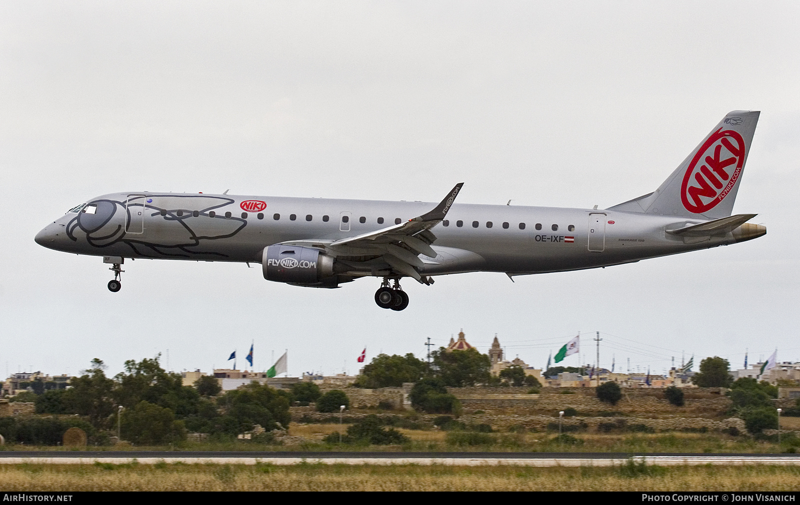 Aircraft Photo of OE-IXF | Embraer 190LR (ERJ-190-100LR) | Niki | AirHistory.net #660090