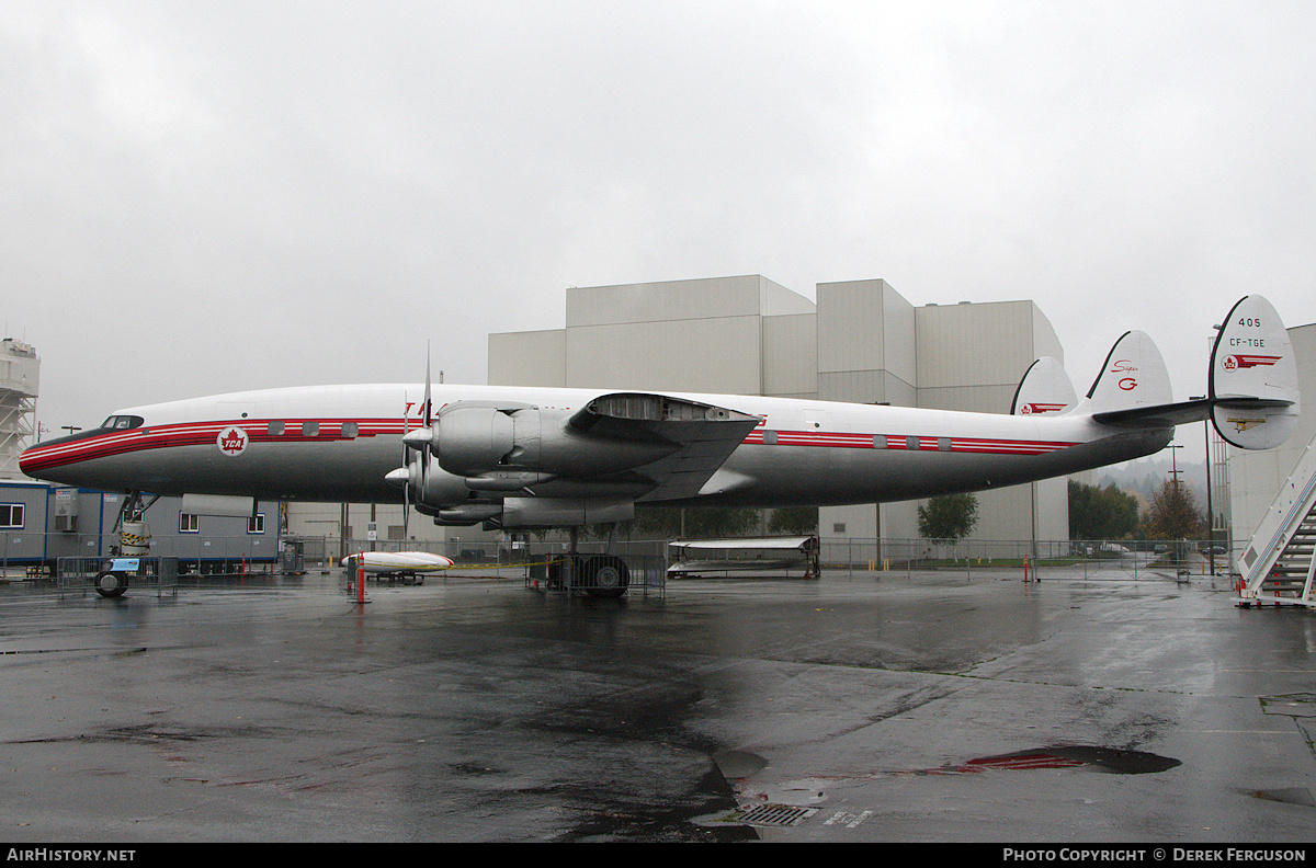 Aircraft Photo of CF-TGE | Lockheed L-1049G Super Constellation | Trans-Canada Air Lines - TCA | AirHistory.net #660100