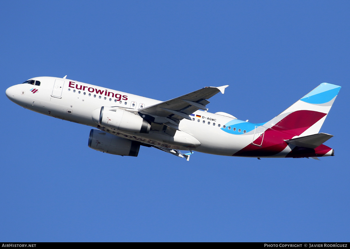 Aircraft Photo of D-AGWC | Airbus A319-132 | Eurowings | AirHistory.net #660130