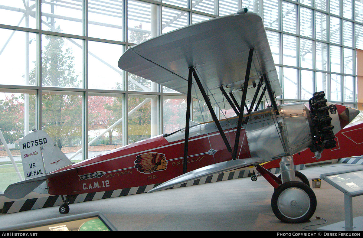 Aircraft Photo of N7550 / NC7550 | Stearman C3B | Western Air Express | AirHistory.net #660159