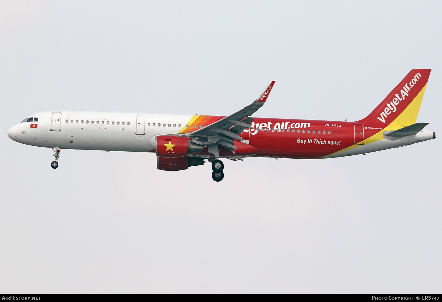 Aircraft Photo of VN-A532 | Airbus A321-211 | VietJet Air | AirHistory.net #660199