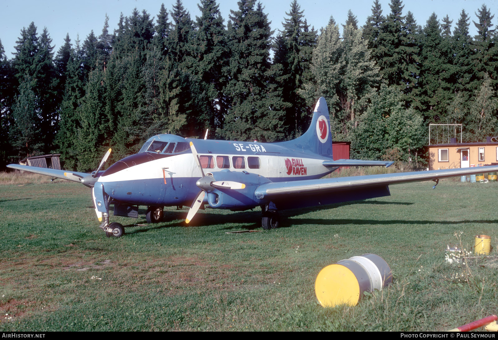 Aircraft Photo of SE-GRA | De Havilland D.H. 104 Dove 6 | Fjällräven Sport Equipment | AirHistory.net #660254