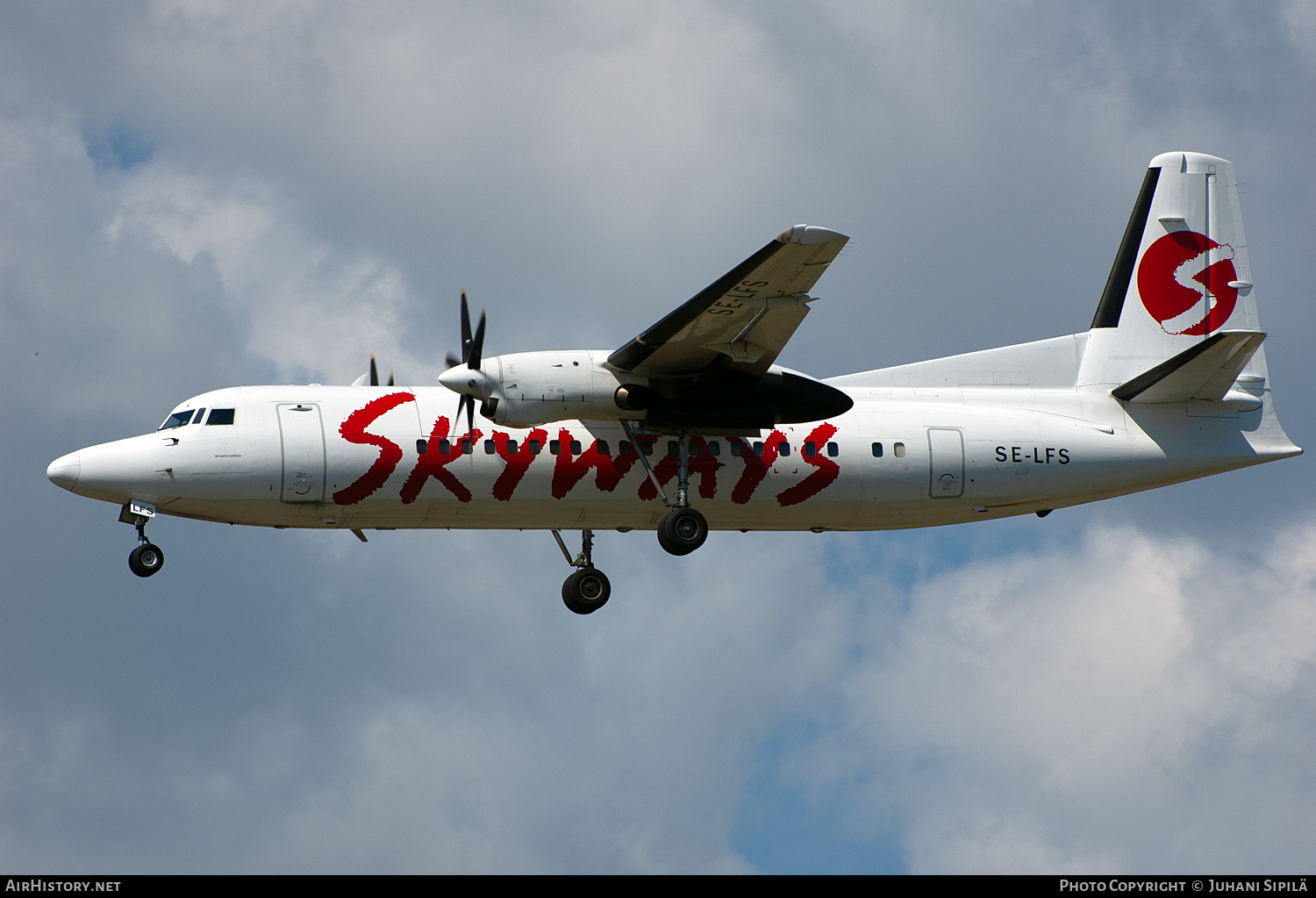 Aircraft Photo of SE-LFS | Fokker 50 | Skyways | AirHistory.net #660326