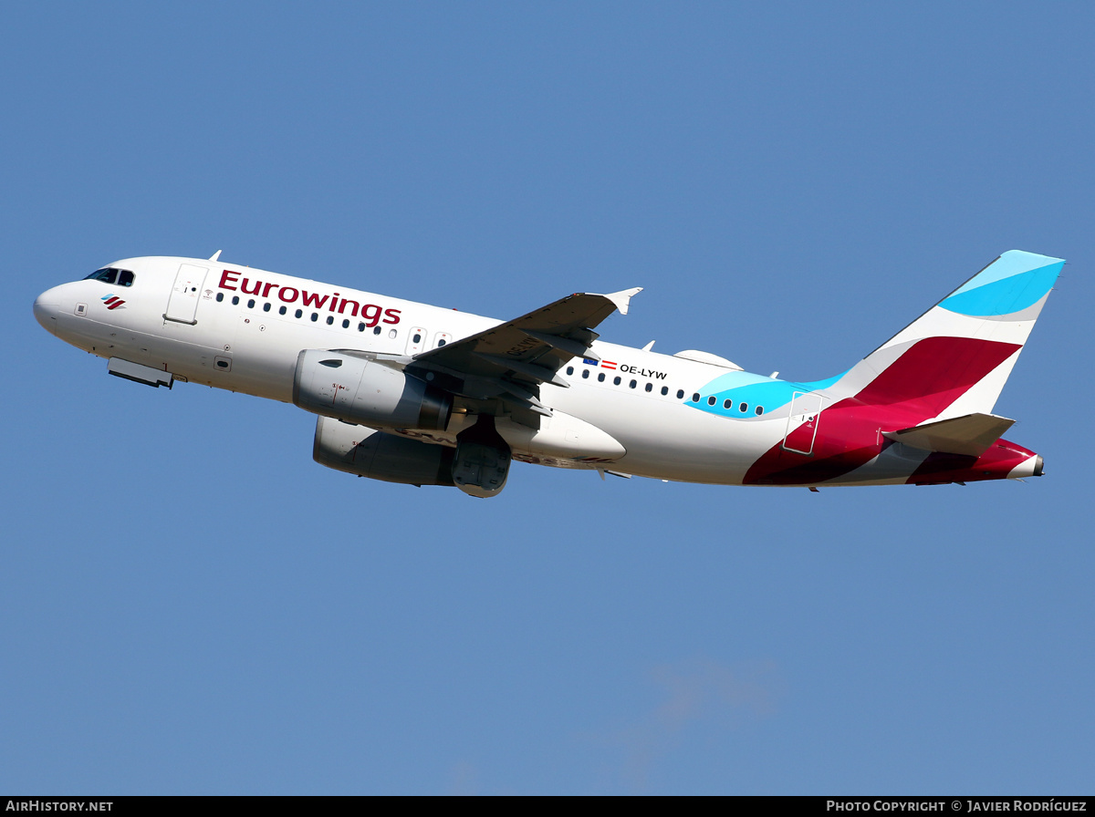Aircraft Photo of OE-LYW | Airbus A319-132 | Eurowings | AirHistory.net #660362