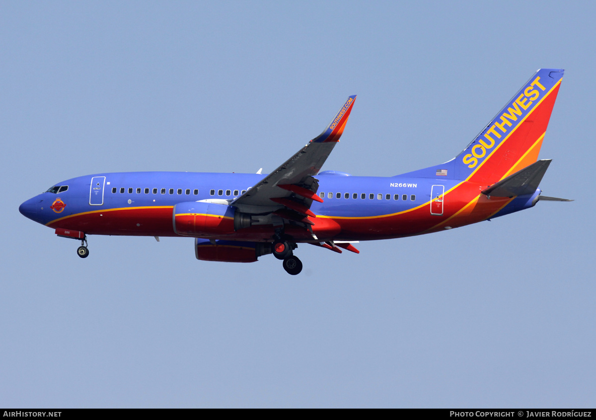 Aircraft Photo of N266WN | Boeing 737-7H4 | Southwest Airlines | AirHistory.net #660375
