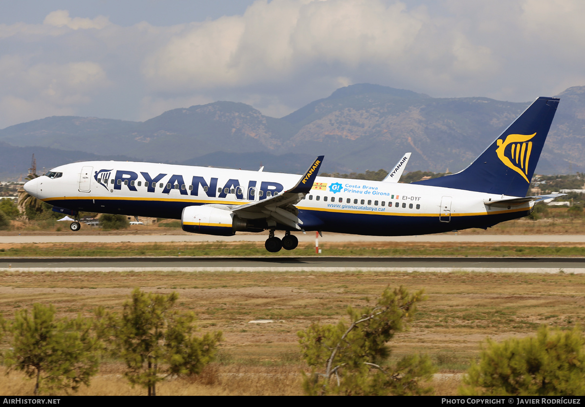 Aircraft Photo of EI-DYF | Boeing 737-8AS | Ryanair | AirHistory.net #660377