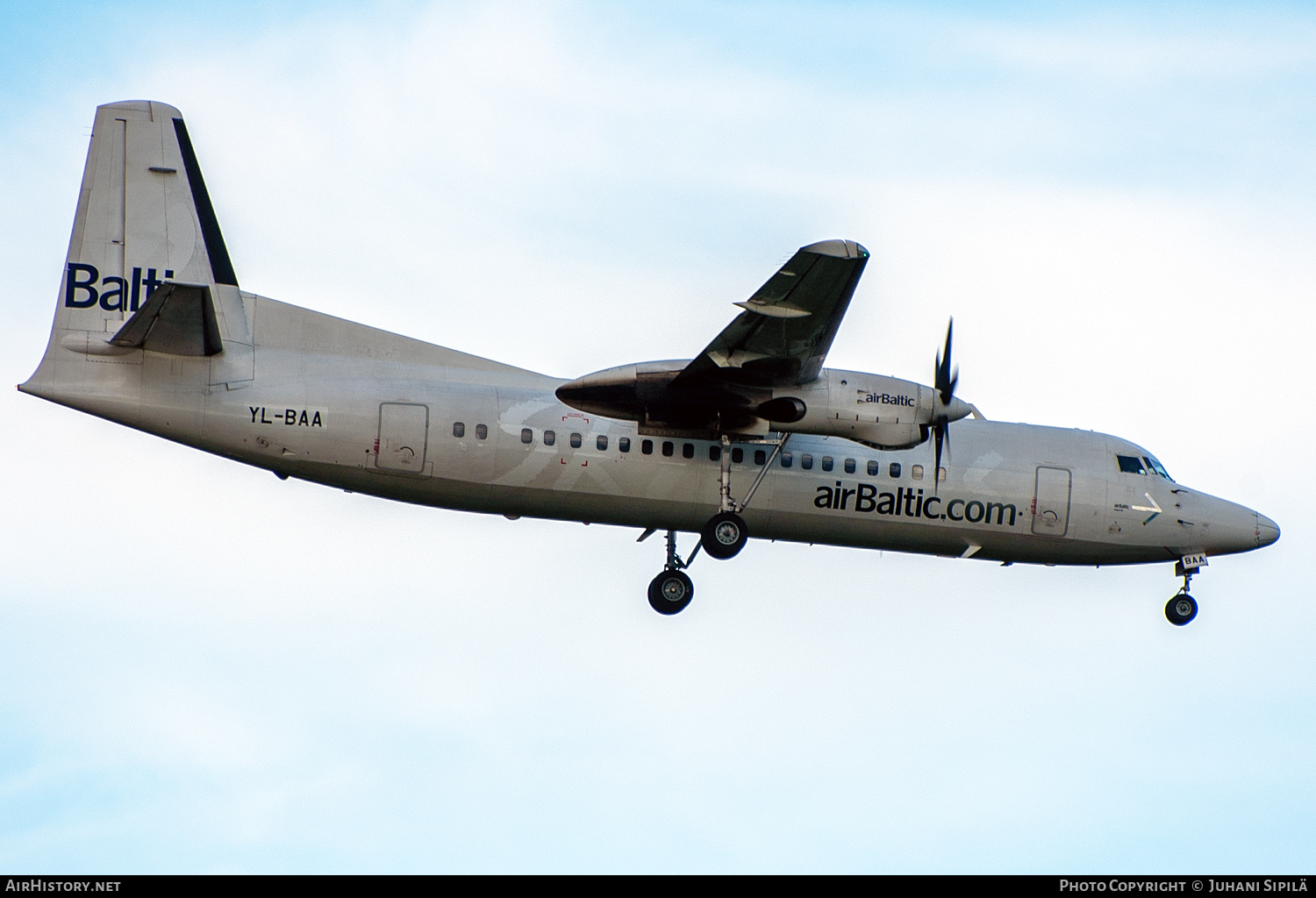 Aircraft Photo of YL-BAA | Fokker 50 | AirBaltic | AirHistory.net #660402