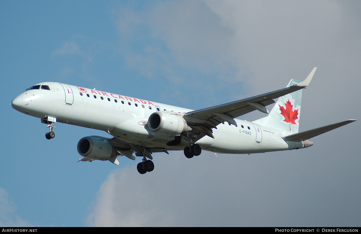 Aircraft Photo of C-FNAQ | Embraer 190AR (ERJ-190-100IGW) | Air Canada | AirHistory.net #660528
