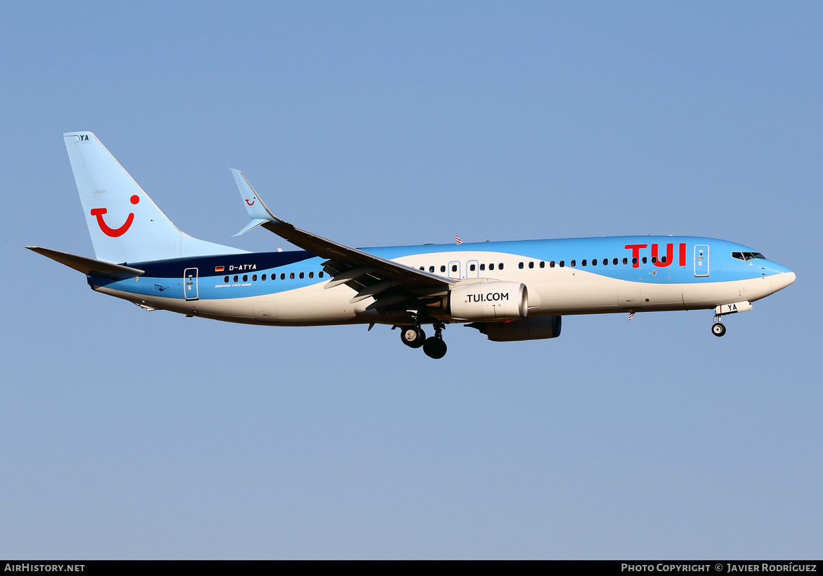 Aircraft Photo of D-ATYA | Boeing 737-8K5 | TUI | AirHistory.net #660730