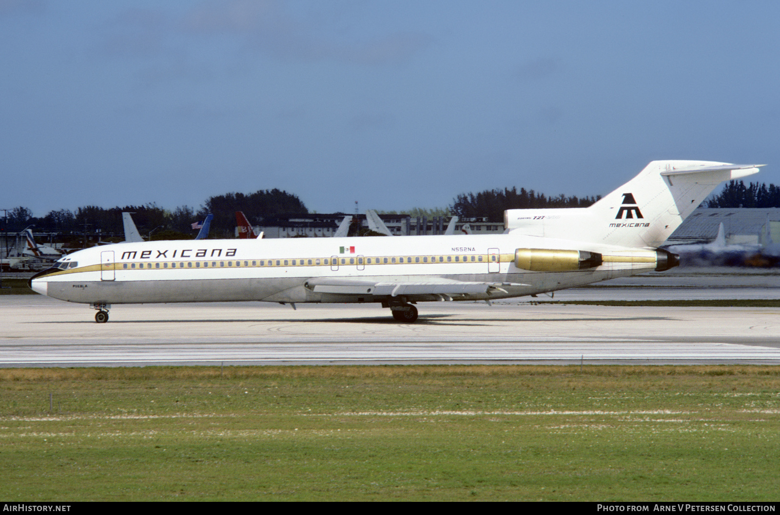 Aircraft Photo of N552NA | Boeing 727-2J7/Adv | Mexicana | AirHistory.net #660769