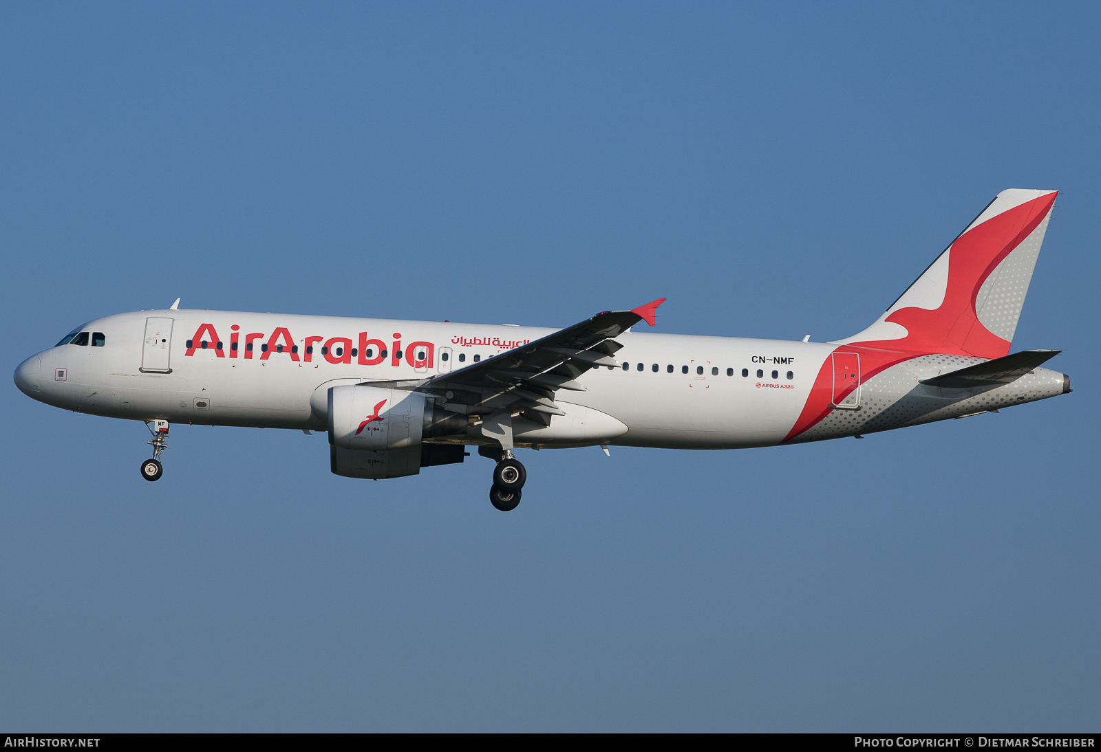 Aircraft Photo of CN-NMF | Airbus A320-214 | Air Arabia | AirHistory.net #660780