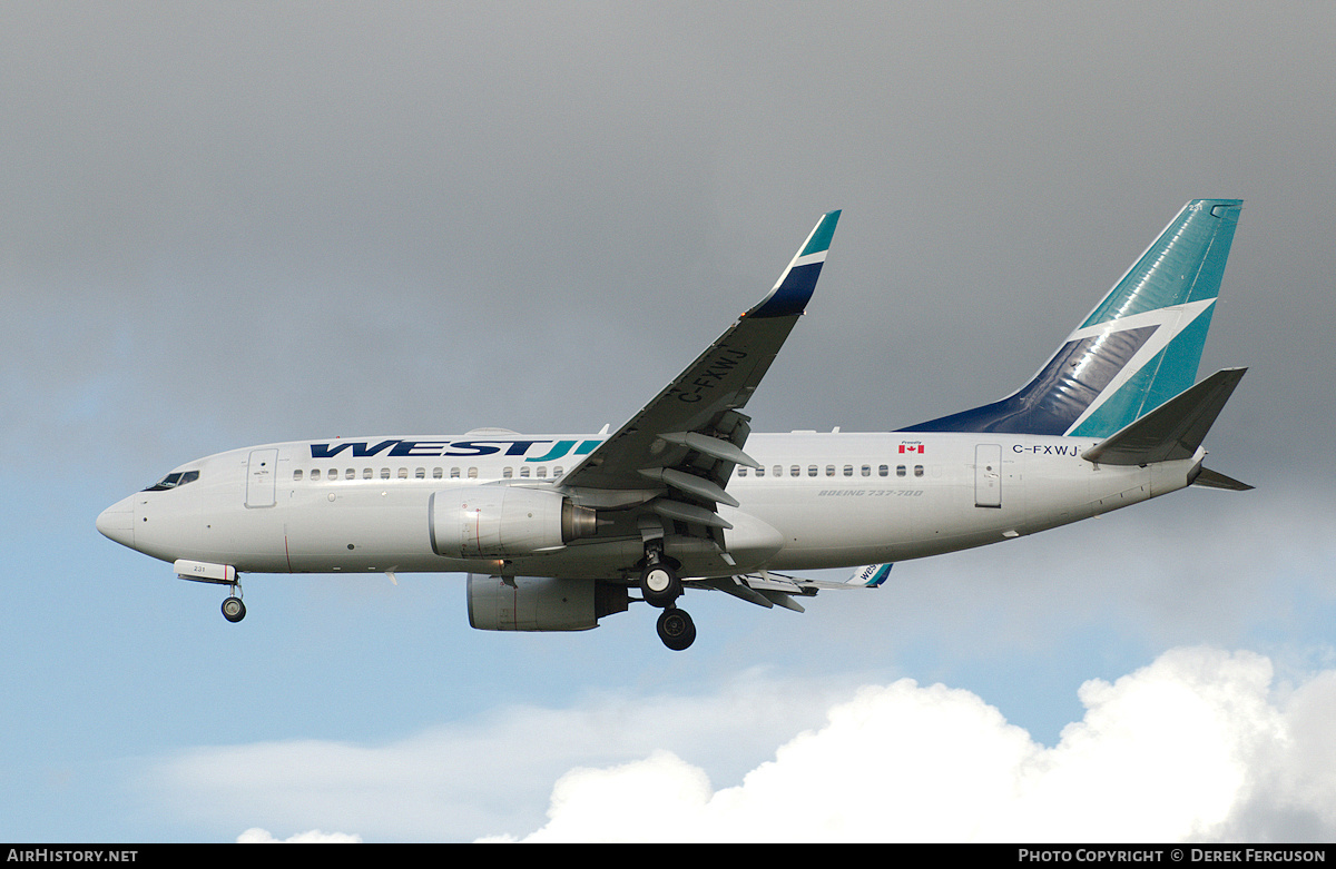 Aircraft Photo of C-FXWJ | Boeing 737-7CT | WestJet | AirHistory.net #660788