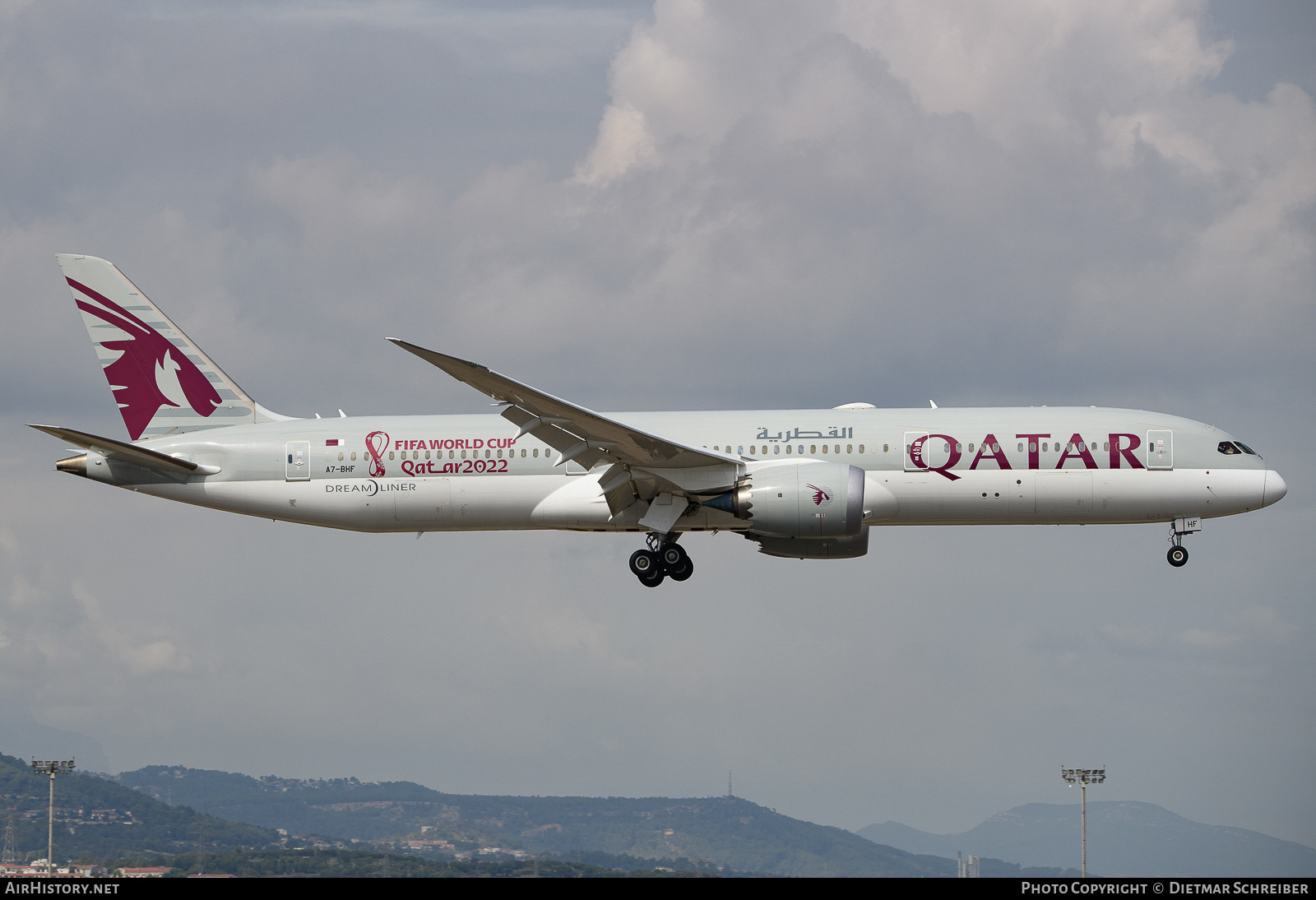 Aircraft Photo of A7-BHF | Boeing 787-9 Dreamliner | Qatar Airways | AirHistory.net #660813