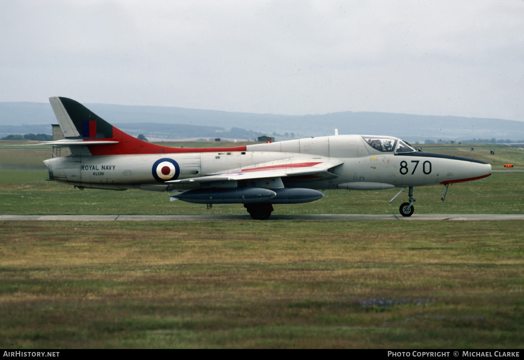 Aircraft Photo of XL598 | Hawker Hunter T8C | UK - Navy | AirHistory.net #660889