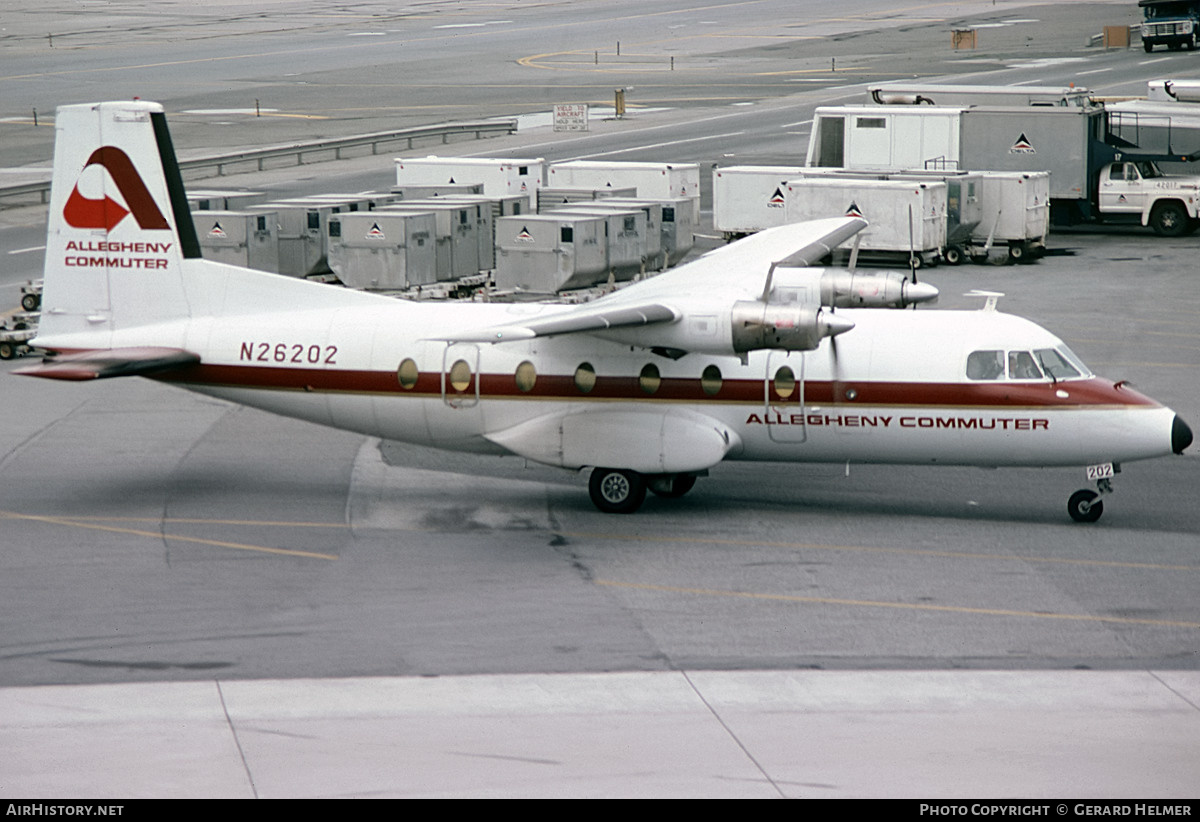 Aircraft Photo of N26202 | Aerospatiale N-262A-20 | Allegheny Commuter | AirHistory.net #660922