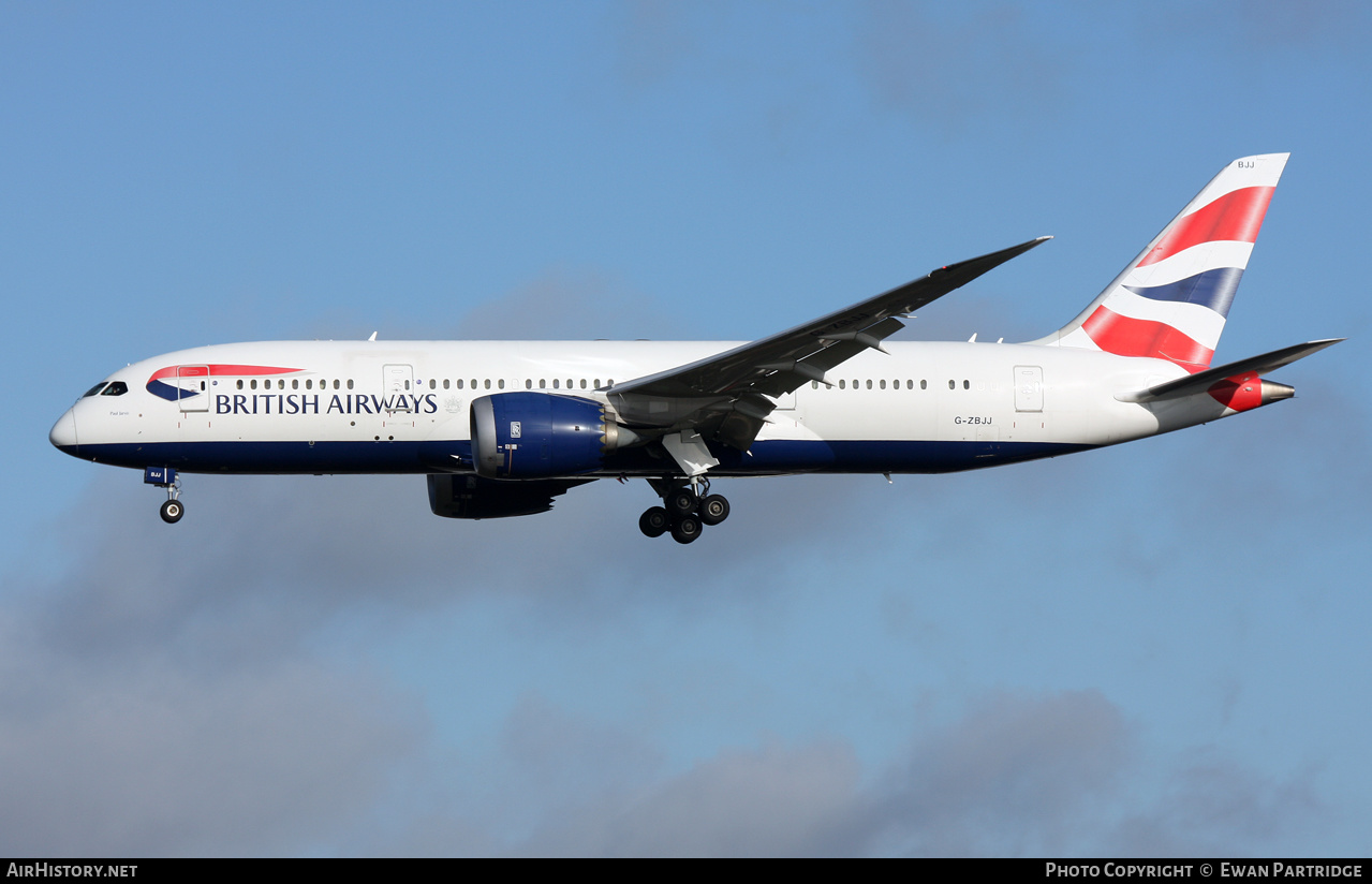Aircraft Photo of G-ZBJJ | Boeing 787-8 Dreamliner | British Airways | AirHistory.net #660926