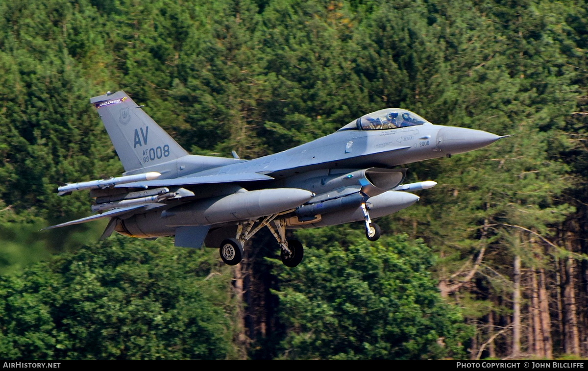 Aircraft Photo of 89-2008 / AF89-008 | General Dynamics F-16CM Fighting Falcon | USA - Air Force | AirHistory.net #660994