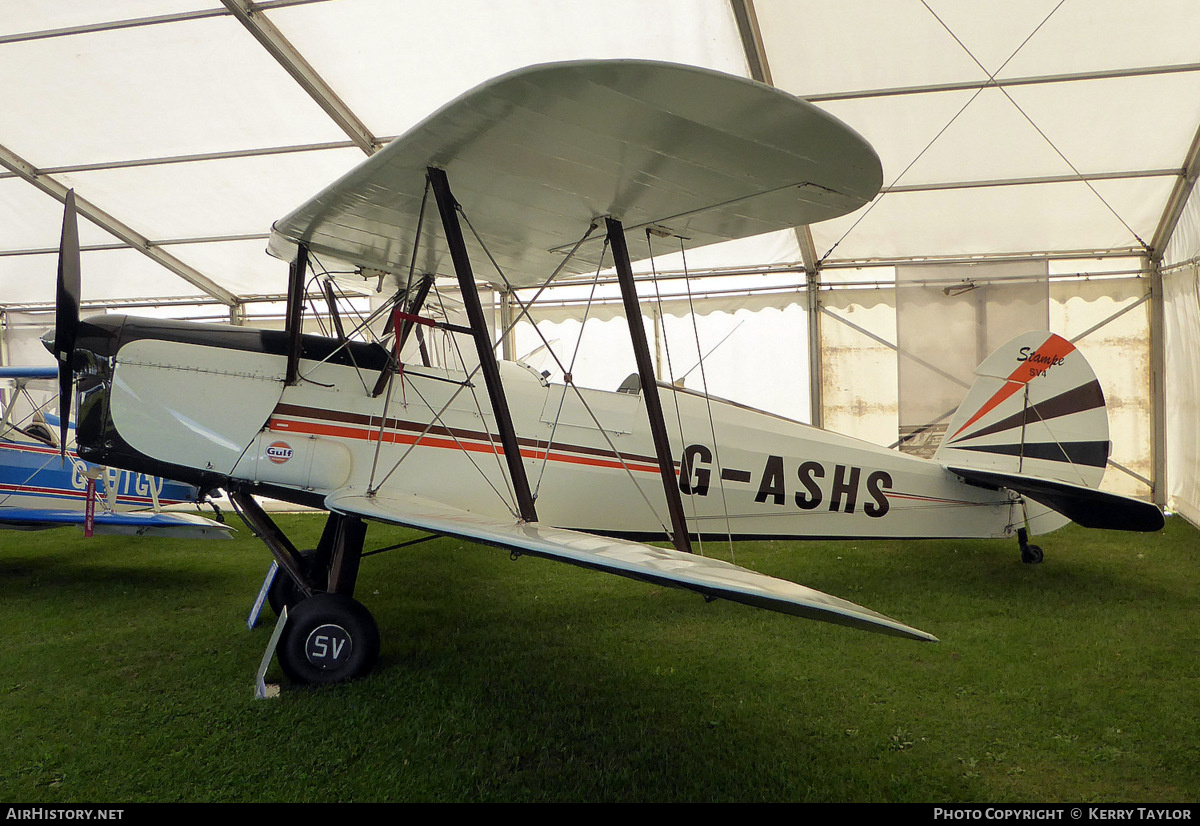 Aircraft Photo of G-ASHS | SNCAN Stampe SV-4C(G) | AirHistory.net #661069