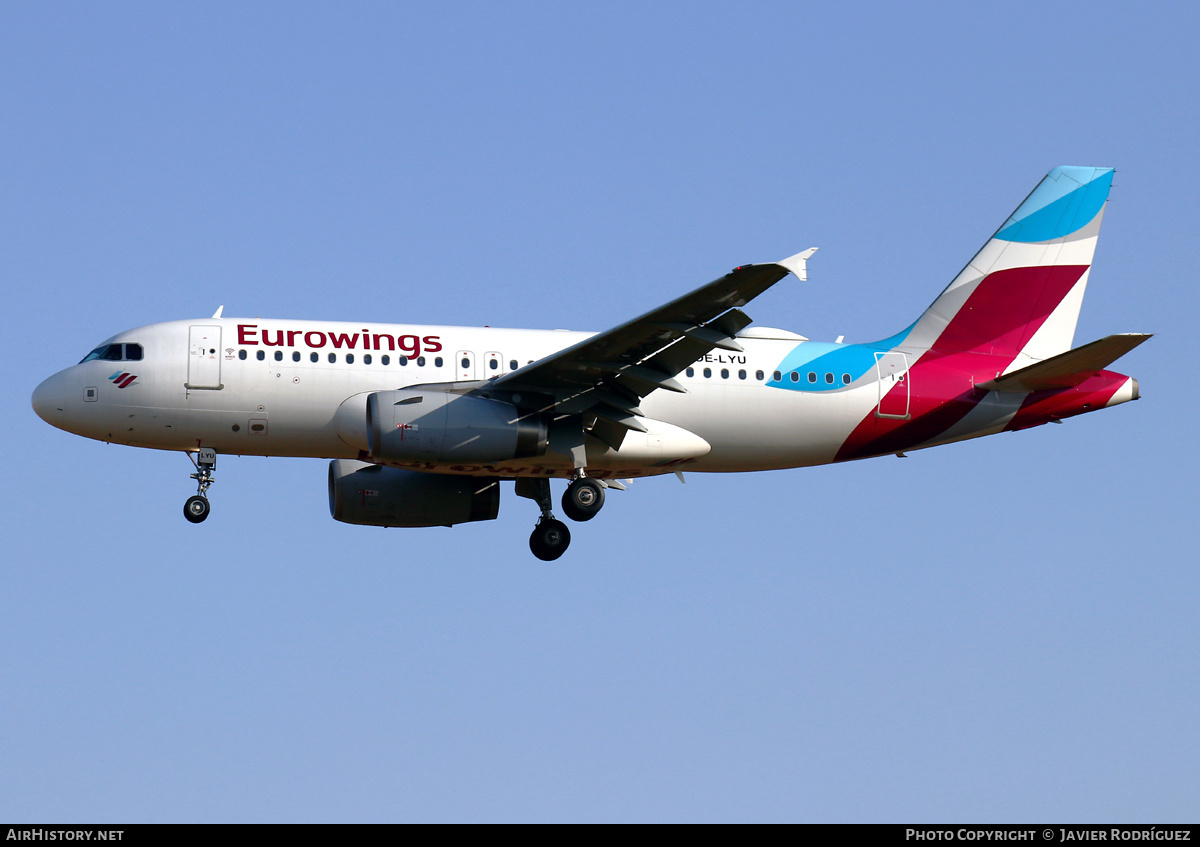 Aircraft Photo of OE-LYU | Airbus A319-132 | Eurowings | AirHistory.net #661074