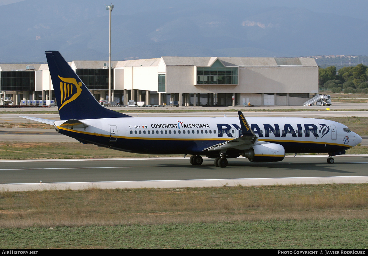 Aircraft Photo of EI-DYI | Boeing 737-8AS | Ryanair | AirHistory.net #661075