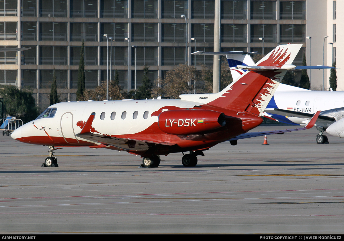 Aircraft Photo of LY-DSK | Raytheon Hawker 850XP | AirHistory.net #661083