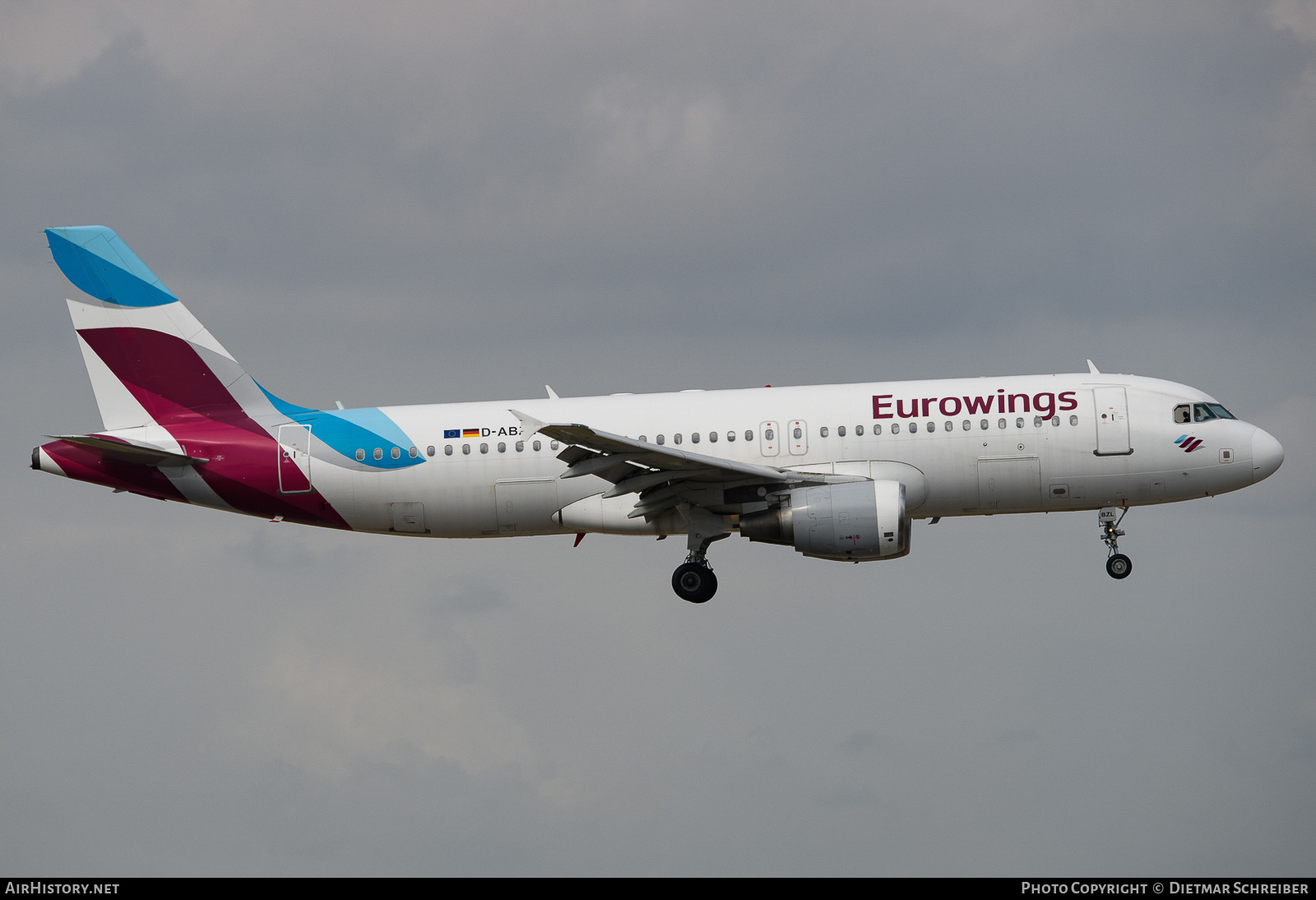 Aircraft Photo of D-ABZL | Airbus A320-216 | Eurowings | AirHistory.net #661099